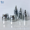 Flacon Airless argent brillant 30 ml 50 ml